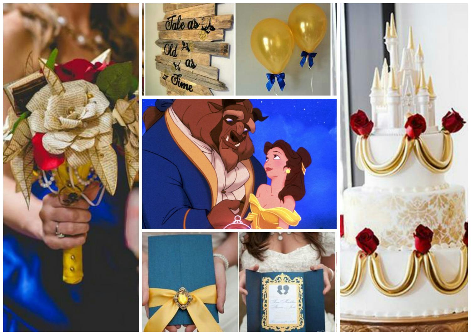 Beauty and the Beast themed wedding ...